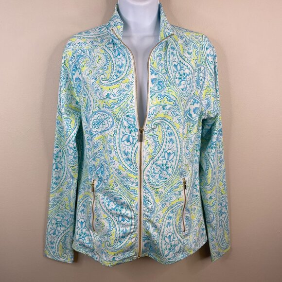 Sigrid Olsen Golf Tennis Pickleball 2 PC Top Full Zip Jacket Size M Country Club - Picture 3 of 16